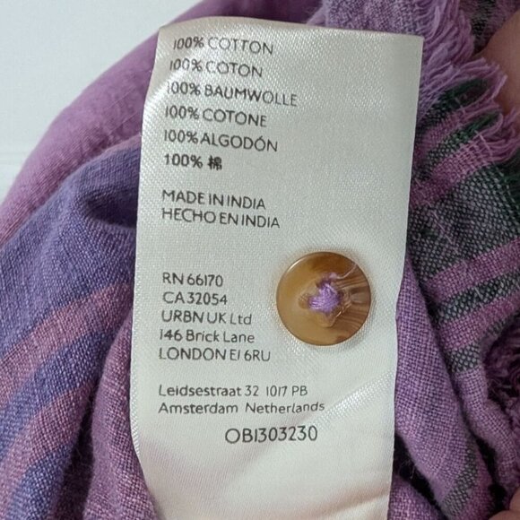 Pilcro Plaid Tangier Mini Shirt Dress Womens Size Large Purple Long Sleeve - Picture 9 of 14